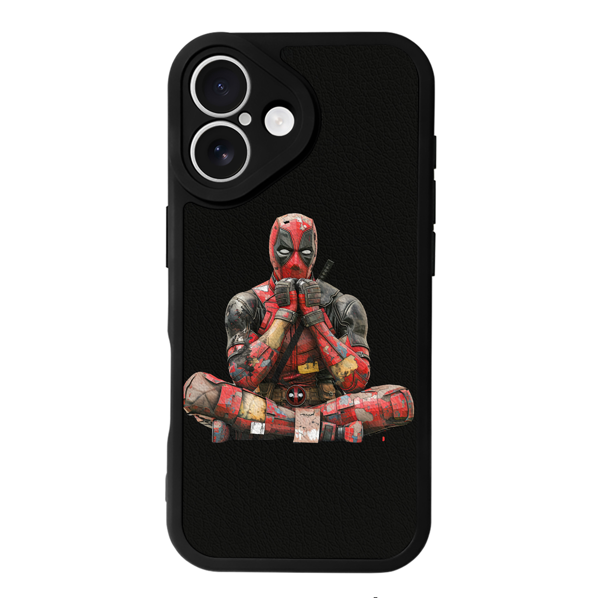 （画像用） Deadpool デッドプール 【iPhone 16シリーズ対応】シリコンスマホケース（レザー調） 材質：シリコン